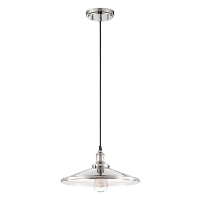 Nuvo Vintage 1-lt 14" Pendant with Metal Shade