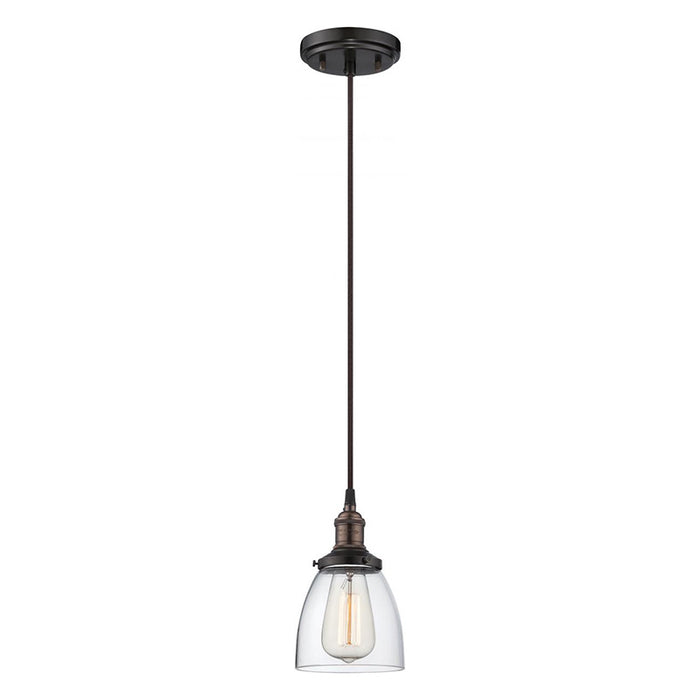 Nuvo Vintage 1-lt 5" Pendant with Clear Glass