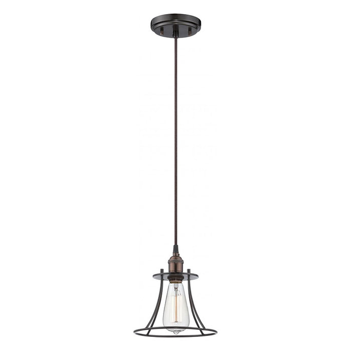 Nuvo Vintage 1-lt 8" Caged Pendant