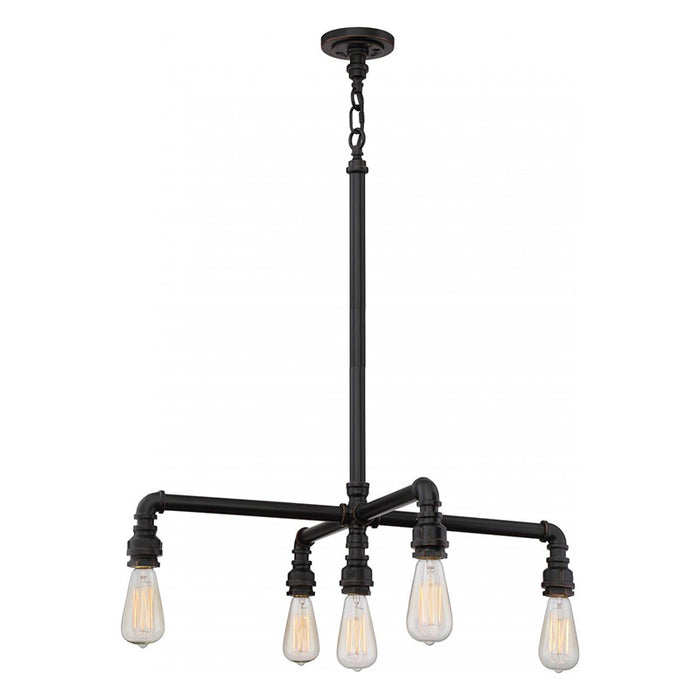 Nuvo 60-5795 Iron 5-lt 27" Chandelier