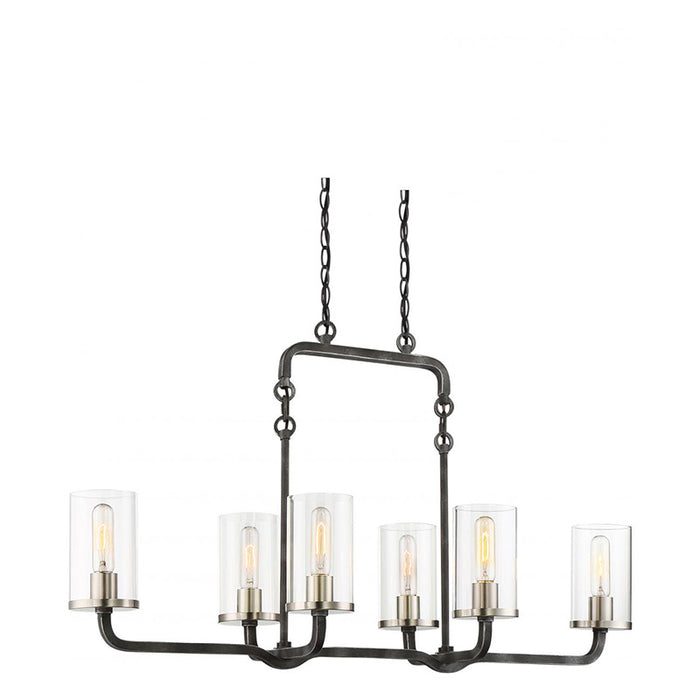 Nuvo 60-6124 Sherwood 6-lt 38" Island Pendant