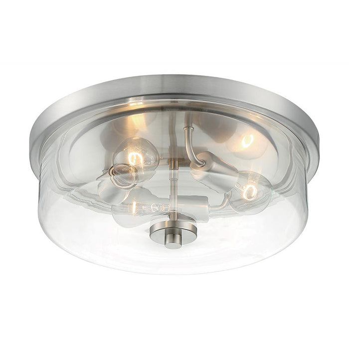 Nuvo Sommerset 3-lt 15" Flush Mount