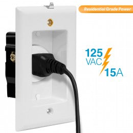 Enerlites 61150-TRRP Recessed Single Receptacle, 10-Pack