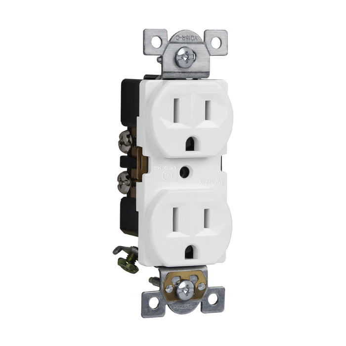 Enerlites 61540 Commercial Grade 15A Duplex Receptacle, 10-Pack