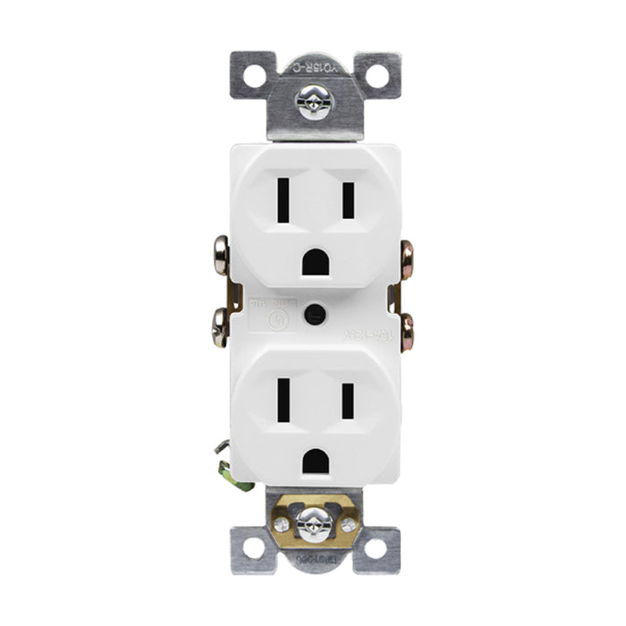 Enerlites 61540 Commercial Grade 15A Duplex Receptacle, 10-Pack