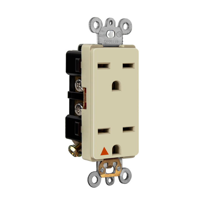 Enerlites 61550-IG Isolated Ground Decorator Duplex Receptacle, 10-Pack
