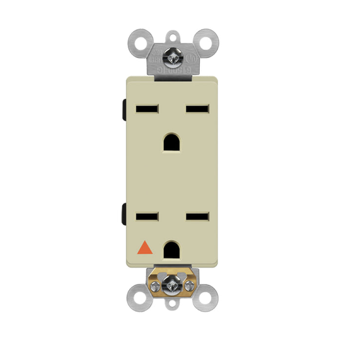 Enerlites 61550-IG Isolated Ground Decorator Duplex Receptacle, 10-Pack