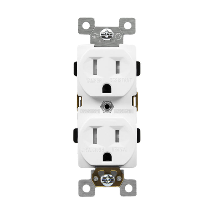 Enerlites 61570-TR Industrial Grade Heavy Duty 15A Tamper-Resistant Duplex Receptacle, 10-Pack