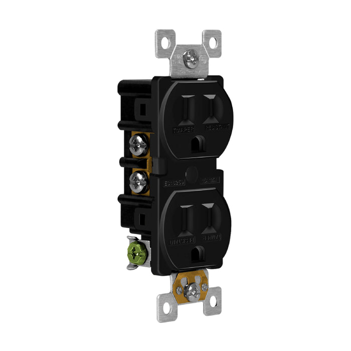Enerlites 61580-TR Residential Grade 15A Tamper-Resistant Duplex Receptacle, 10-Pack