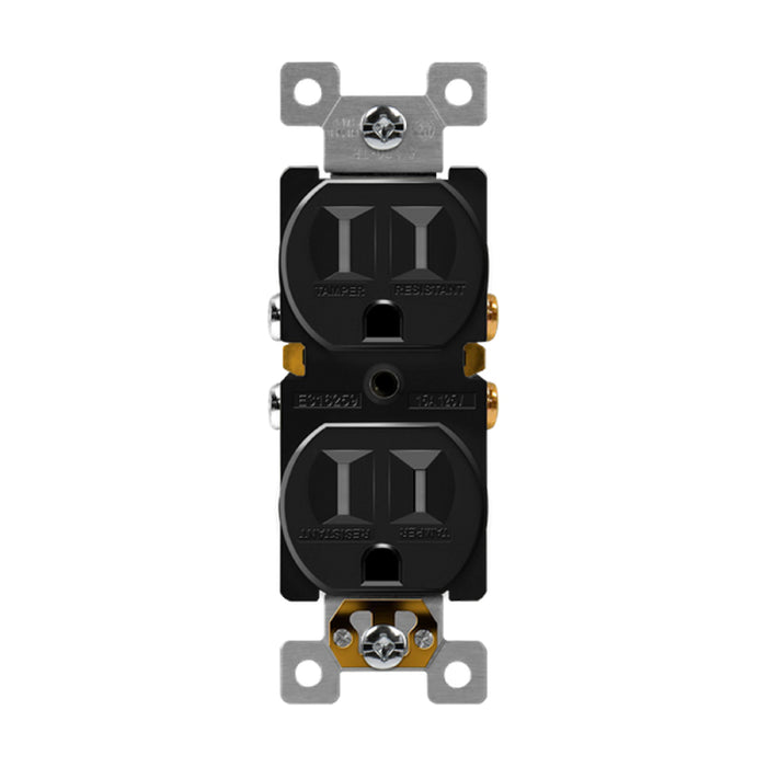 Enerlites 61580-TR Residential Grade 15A Tamper-Resistant Duplex Receptacle, 10-Pack