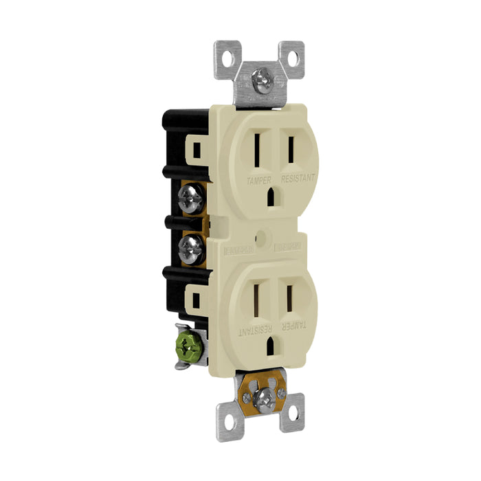 Enerlites 61580-TR Residential Grade 15A Tamper-Resistant Duplex Receptacle, 10-Pack