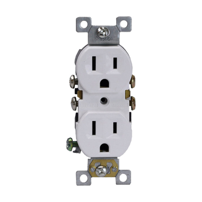 Enerlites 61580 Residential Grade 15A Self-Grounding Duplex Receptacle, 10-Pack