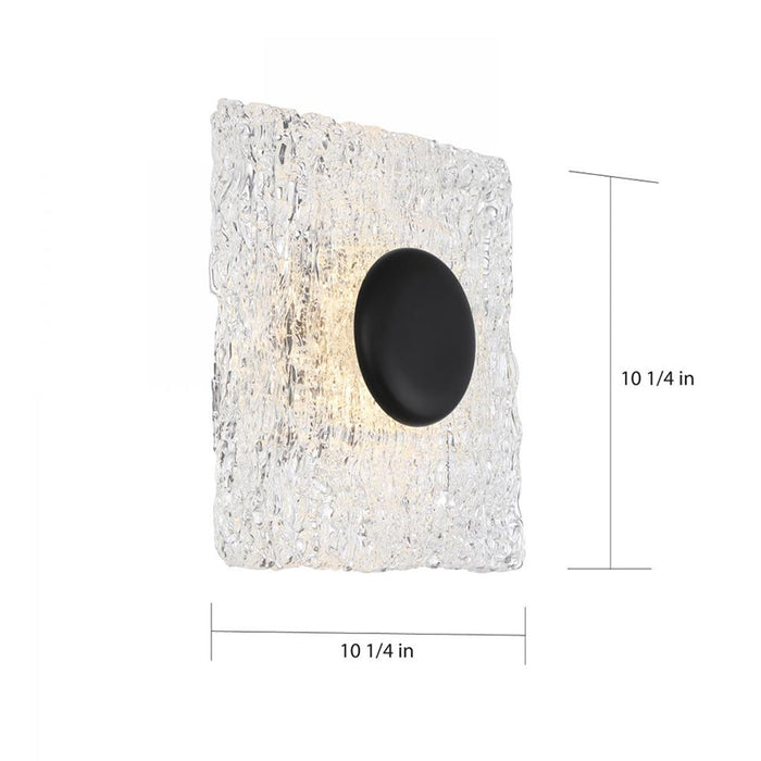 Nuvo Riverbed 1-lt 11" Square Flush Mount