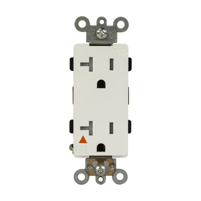 Enerlites 62000-IG-TR Isolated Ground Tamper-Resistant Decorator Receptacle, 10-Pack