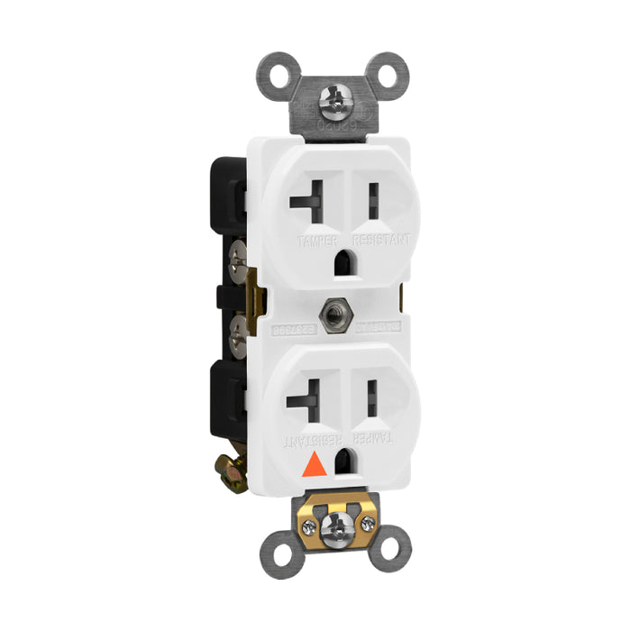 Enerlites 62010-TR Industrial Grade Isolated Ground Heavy Duty 20A Tamper-Resistant Duplex Receptacle, 10-Pack