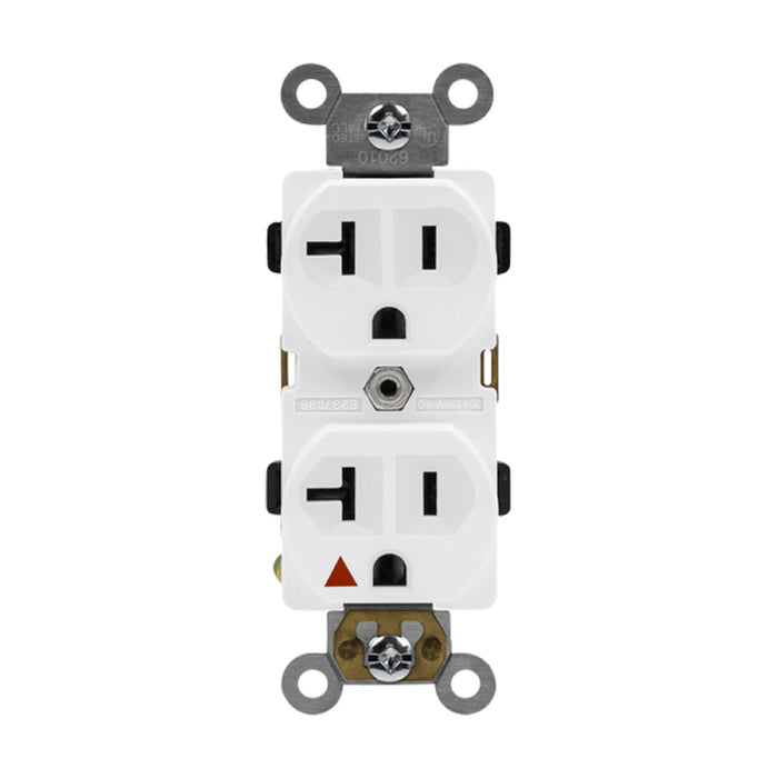 Enerlites 62010 Industrial Grade Isolated Ground Heavy Duty 20A Tamper-Resistant Duplex Receptacle, 10-Pack