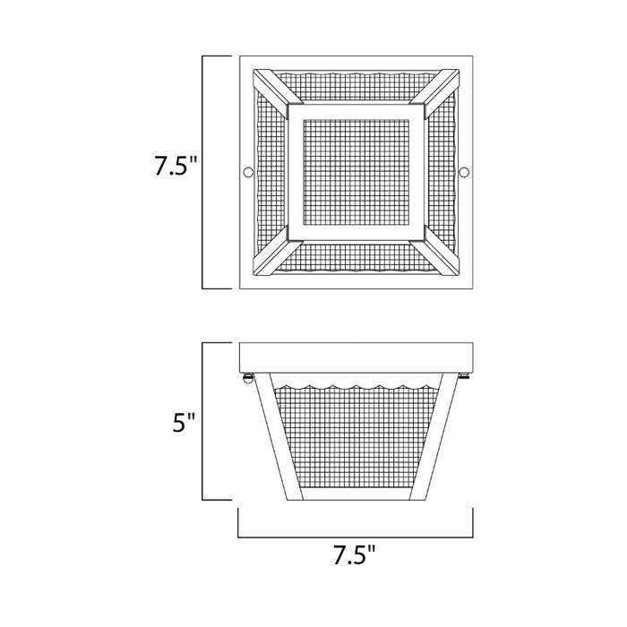Maxim 6203 Outdoor Essentials - 620x 1-lt 8" Outdoor Flush Mount