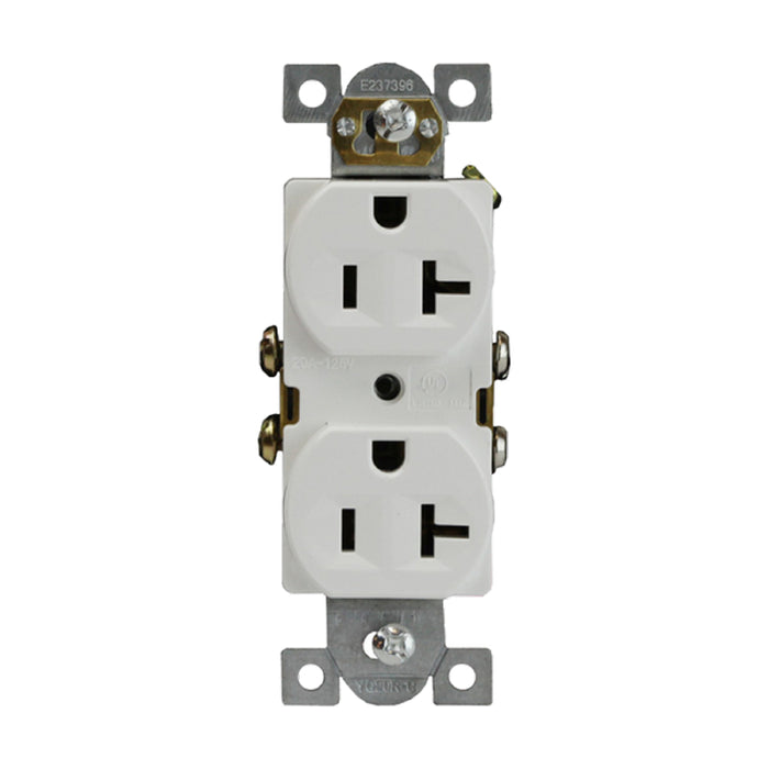 Enerlites 62040 Commercial Grade 20A Duplex Receptacle, 10-Pack