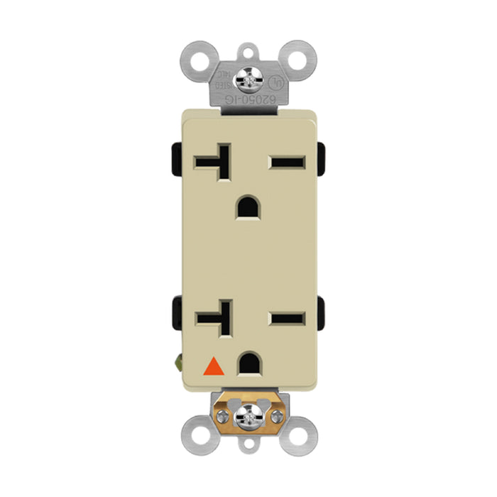 Enerlites 62050-IG Isolated Ground Decorator Duplex Receptacle, 10-Pack