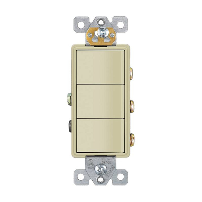 Enerlites 62755 Triple Rocker Switches, 10-Pack
