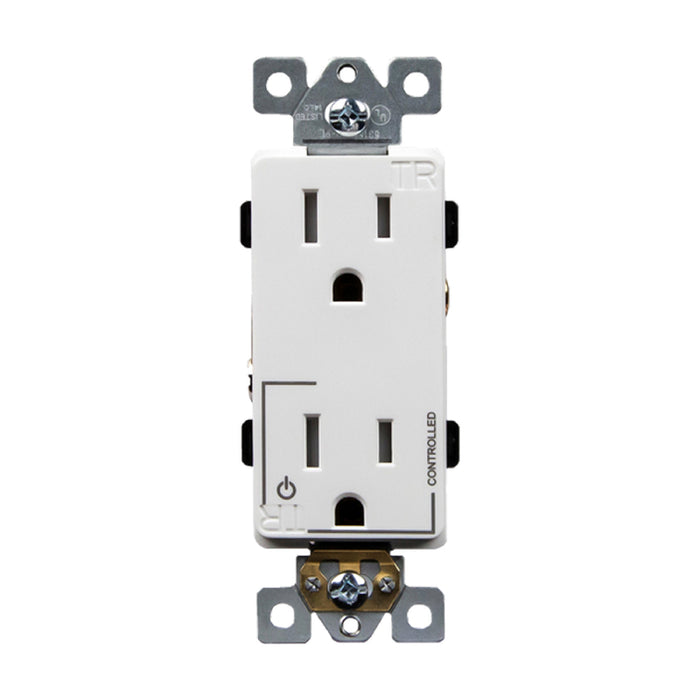 Enerlites 63150-TR-PLH Half Controlled 15A Tamper-Resistant Decorator Style Plug Load Receptacle, 10-Pack