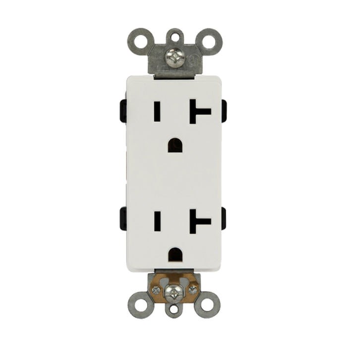 Enerlites 63201 Industrial Grade Heavy Duty 15A Decorator Receptacle, 10-Pack