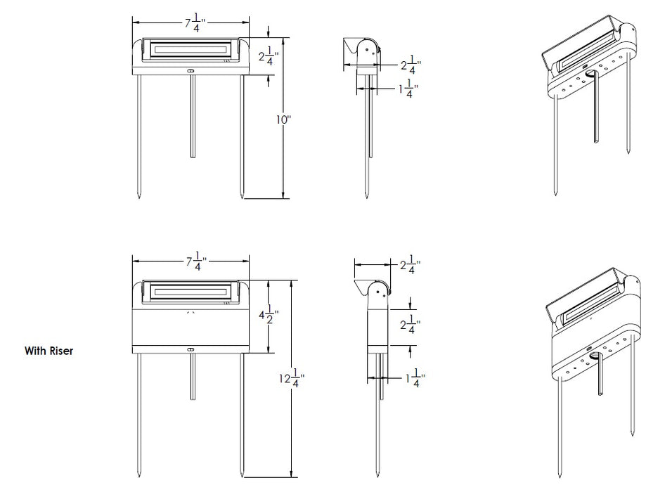 WAC 6401 8" LED Linear Path Light, 3000K
