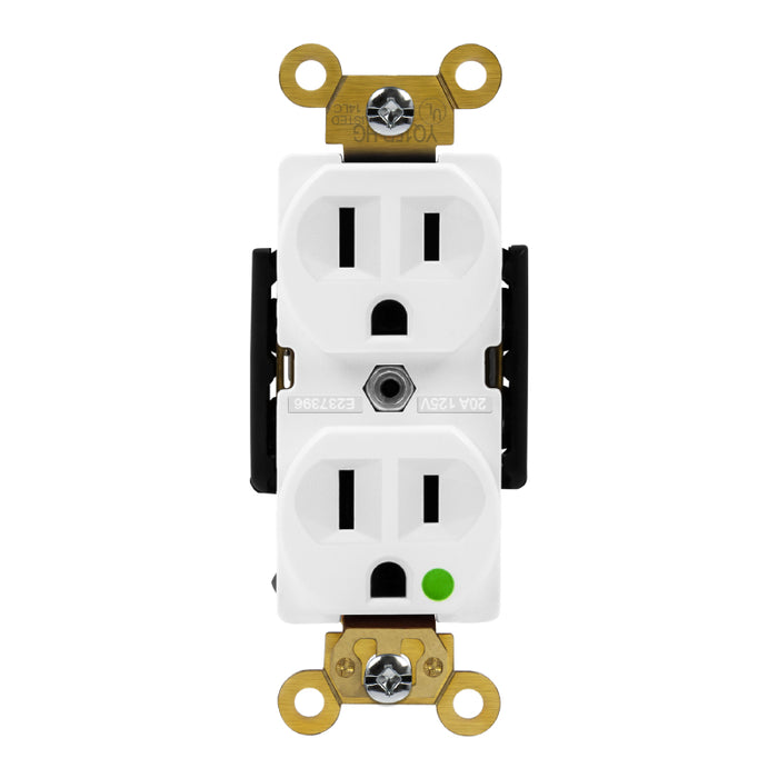 Enerlites 68150 Hospital Grade 15A Duplex Receptacle, 10-Pack