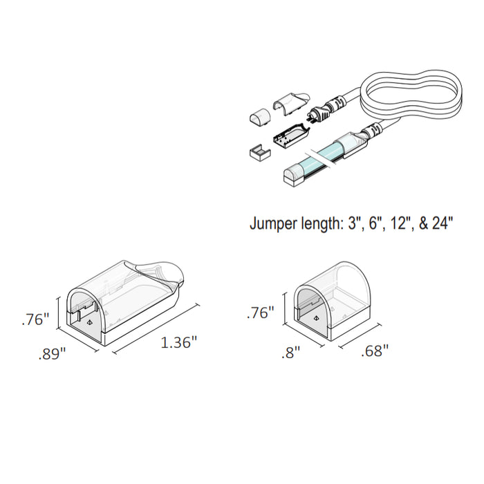 Diode LED NEON BLAZE Connector Accessory