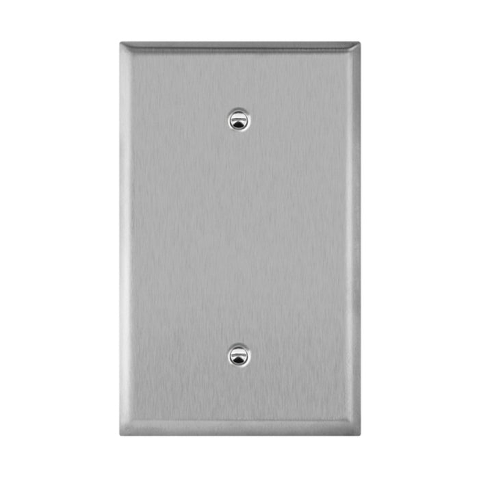 Enerlites 7701O 1-Gang Over Size Blank Cover Metal Wall Plates, 10-Pack