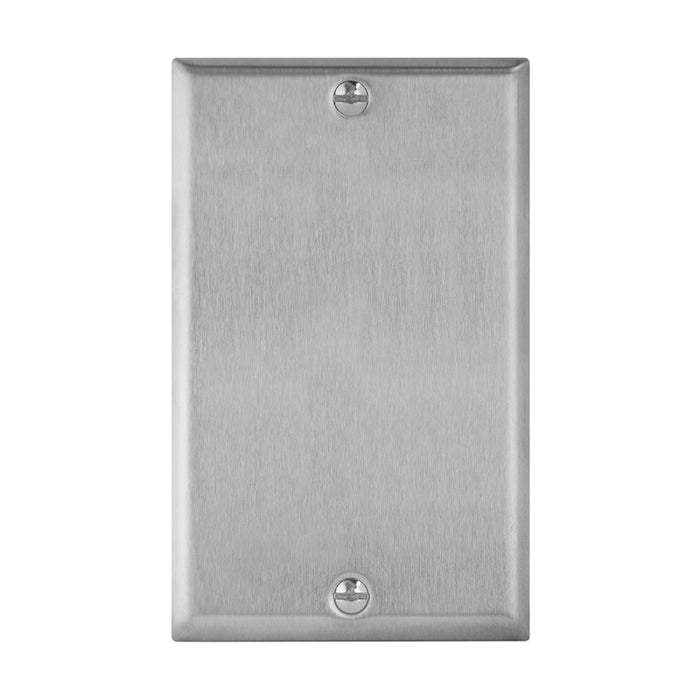 Enerlites 7701 1-Gang Blank Cover Metal Wall Plates, 10-Pack