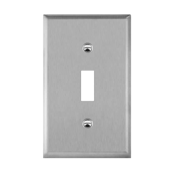 Enerlites 7711 1-Gang Toggle Switch Metal Wall Plates, 10-Pack