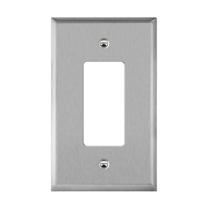 Enerlites 7731O 1-Gang Over Size Decorator/GFCI Metal Wall Plates, 10-Pack
