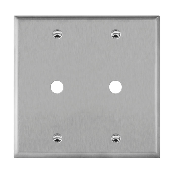 Enerlites 7742 2-Gang Phone/Cable Metal Wall Plates, 10-Pack