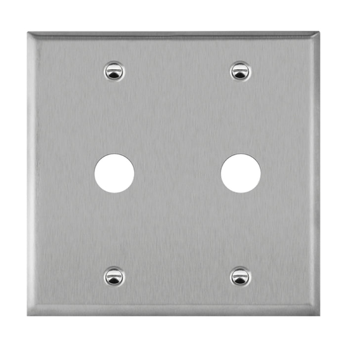 Enerlites 7762 2-Gang Phone/Cable Metal Wall Plates, 10-Pack