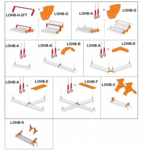 Westgate LOHB-A 3.3ft Adjustable Aircraft Suspension Cables with hooks