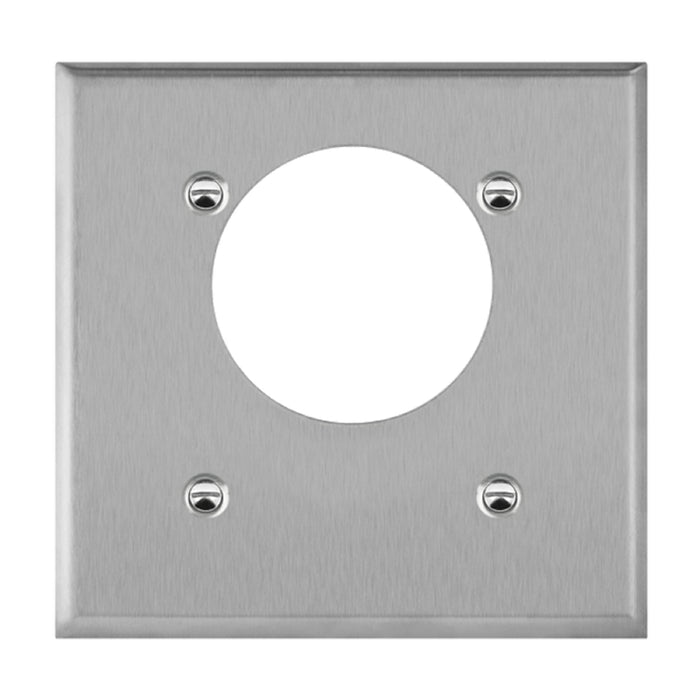 Enerlites 7892 2-Gang Power Outlet Receptacle Metal Wall Plates, 10-Pack