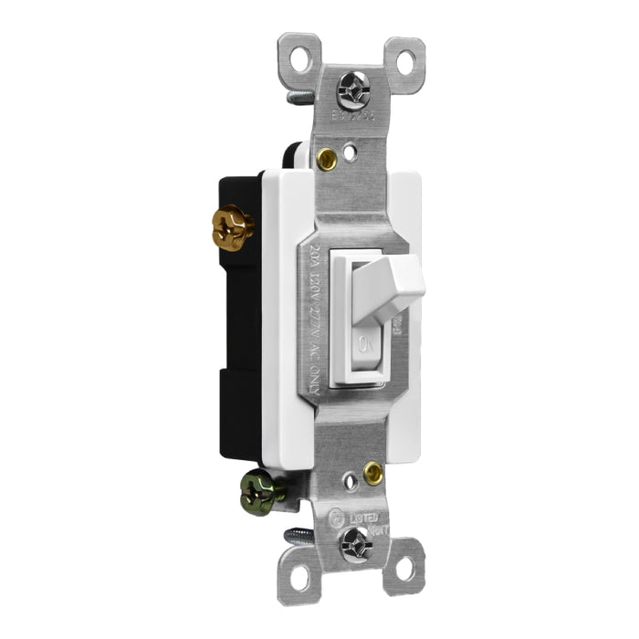 Enerlites 81200 Single-Pole Residential Grade 20A Toggle Switch, 10-Pack