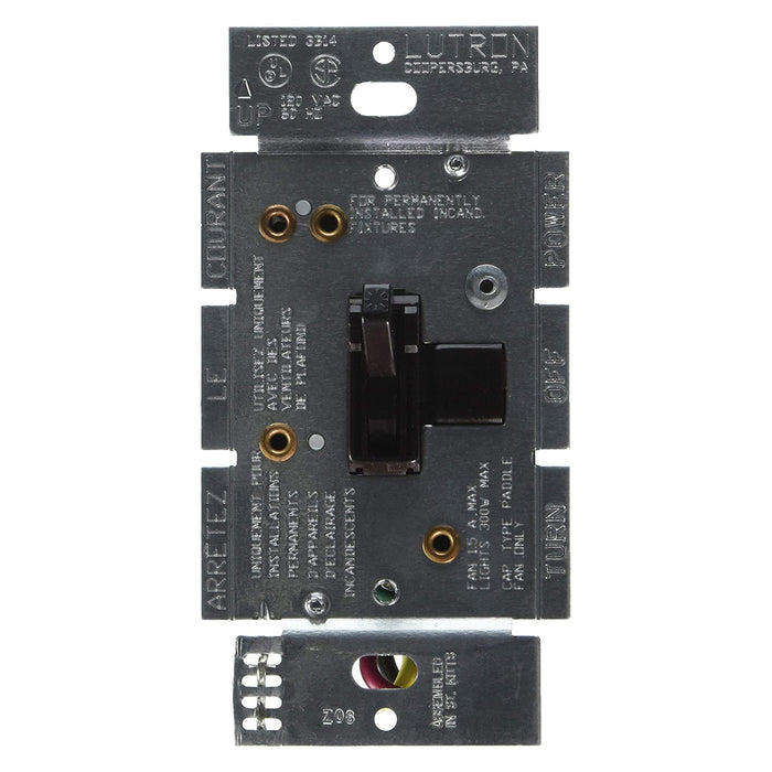 Lutron AY2-LFSQ Ariadni Single-Pole Dual 1.5A Fan Control / 300W Incandescent Dimmer