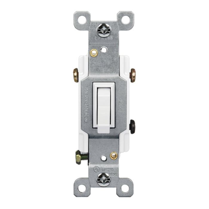 Enerlites 83150 Three-Way Residential Grade 15A Toggle Switch, 10-Pack
