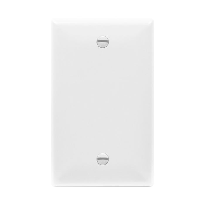 Enerlites 8801M 1-Gang Mid Size Blank Cover Wall Plate, 10-Pack