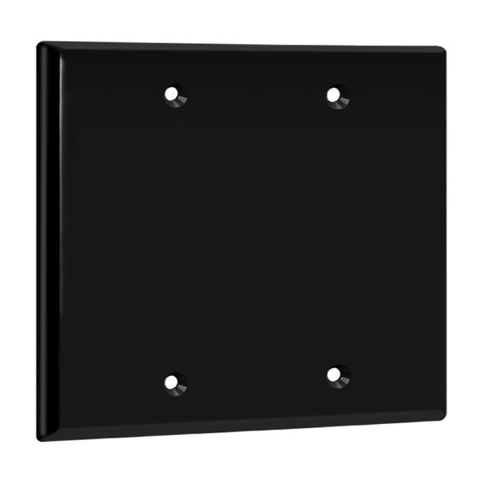 Enerlites 8802 2-Gang Blank Cover Wall Plate, 10-Pack