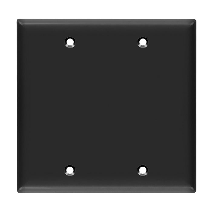 Enerlites 8802 2-Gang Blank Cover Wall Plate, 10-Pack