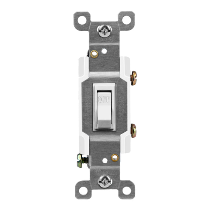 Enerlites 88115L Single-Pole Residential Grade 15A Lighted Toggle Switch, 10-Pack