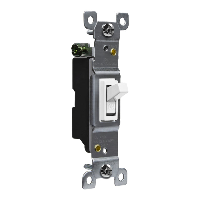 Enerlites 88115 Single-Pole Residential Grade 15A Toggle Switch, 10-Pack