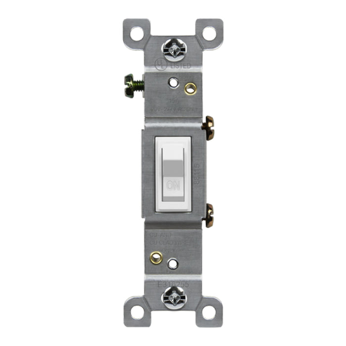 Enerlites 88115 Single-Pole Residential Grade 15A Toggle Switch, 10-Pack