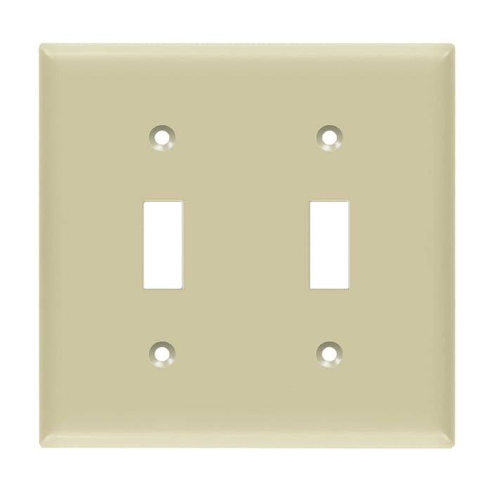 Enerlites 8812 2-Gang Toggle Switch Wall Plate, 10-Pack