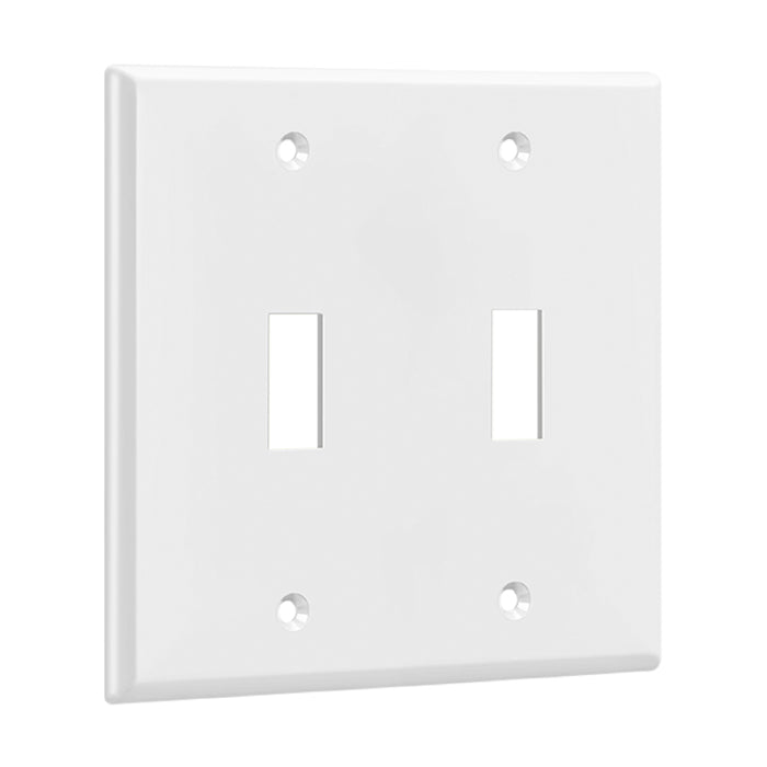 Enerlites 8812 2-Gang Toggle Switch Wall Plate, 10-Pack