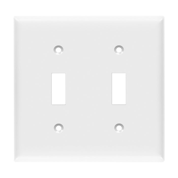 Enerlites 8812 2-Gang Toggle Switch Wall Plate, 10-Pack
