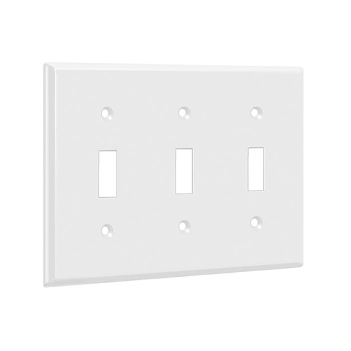 Enerlites 8813 3-Gang Toggle Switch Wall Plate, 10-Pack